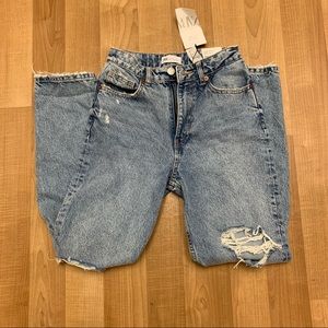 BRAND NEW ZARA High Waisted Mom Style Jeans